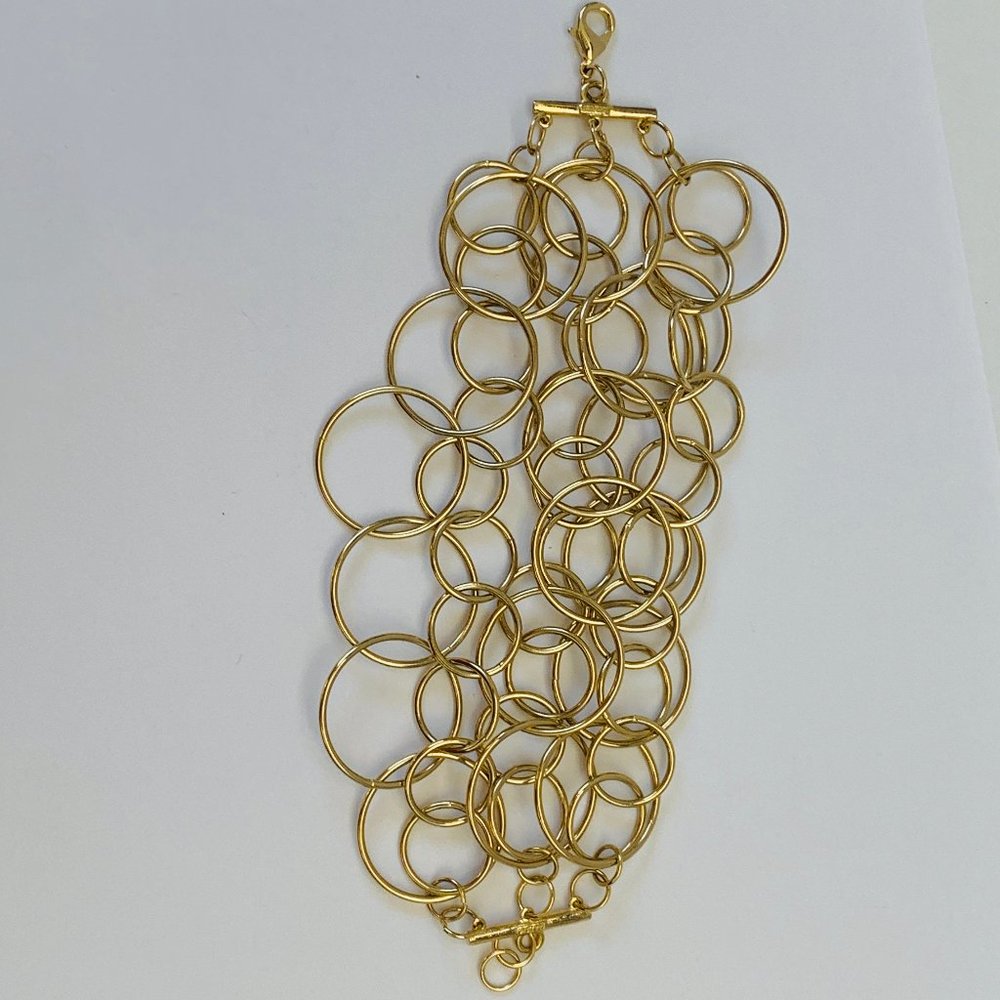 R.J. GRAZIANO GOLD TONE CIRCLE BRACELET